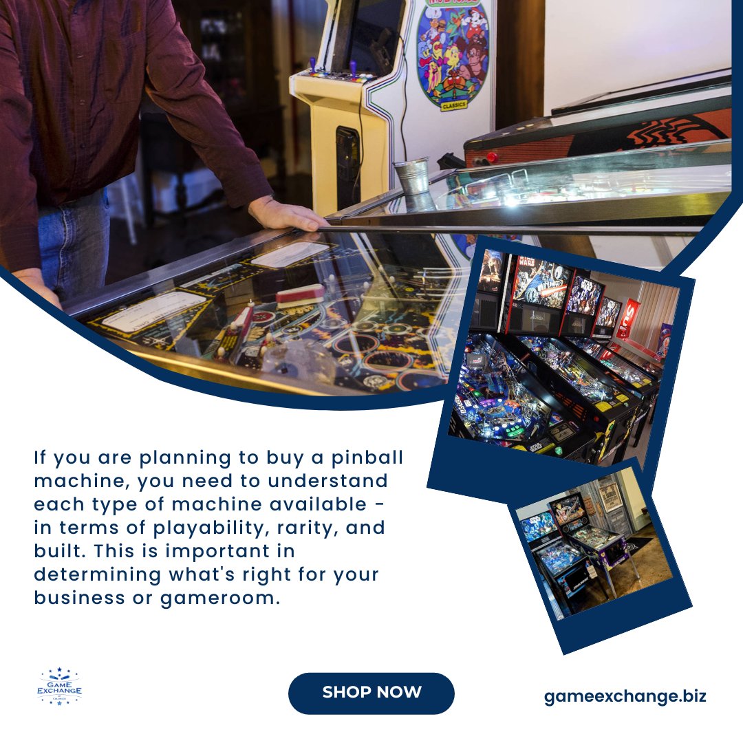GameExchangeCO's tweet image. If you are planning to buy a pinball machine, you need to understand each type of machine available. This is important in determining what's right for your business or gameroom. 

#GameExchange #GameExchangeofColorado #entertainmentstore #pinballmachines #pinballmachineforsale