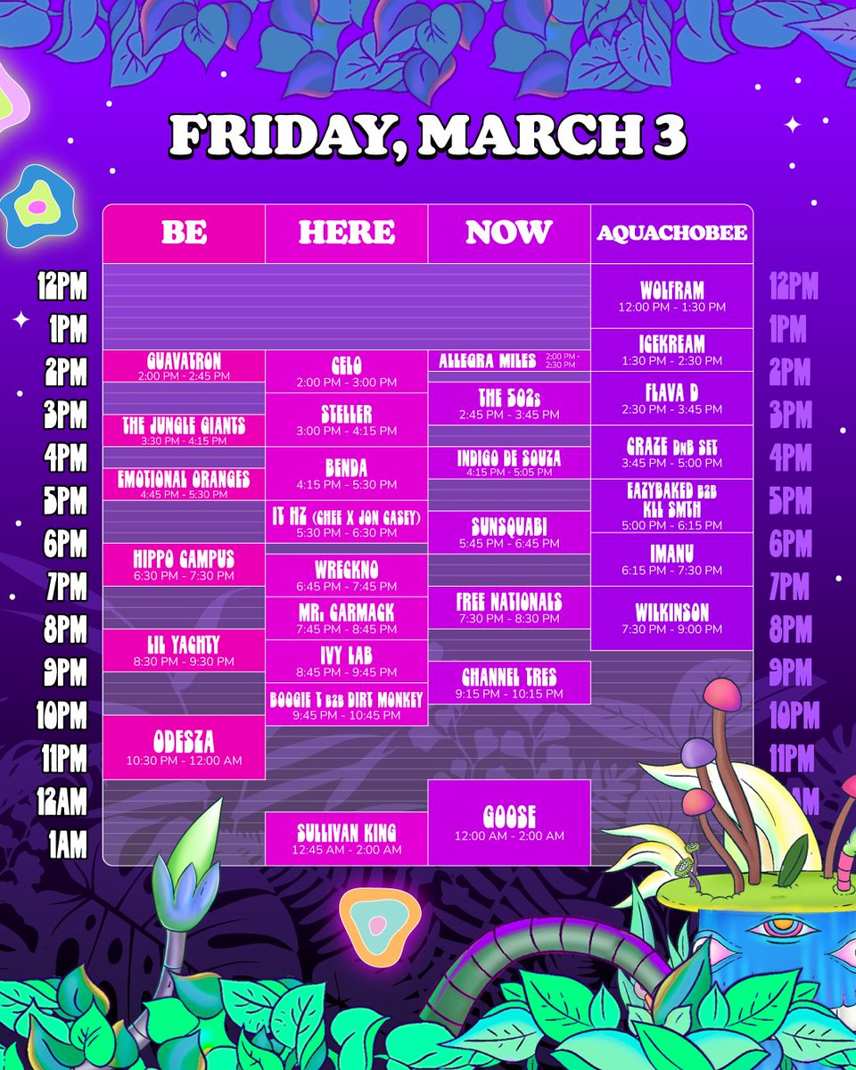 okeechobee music festival schedule 