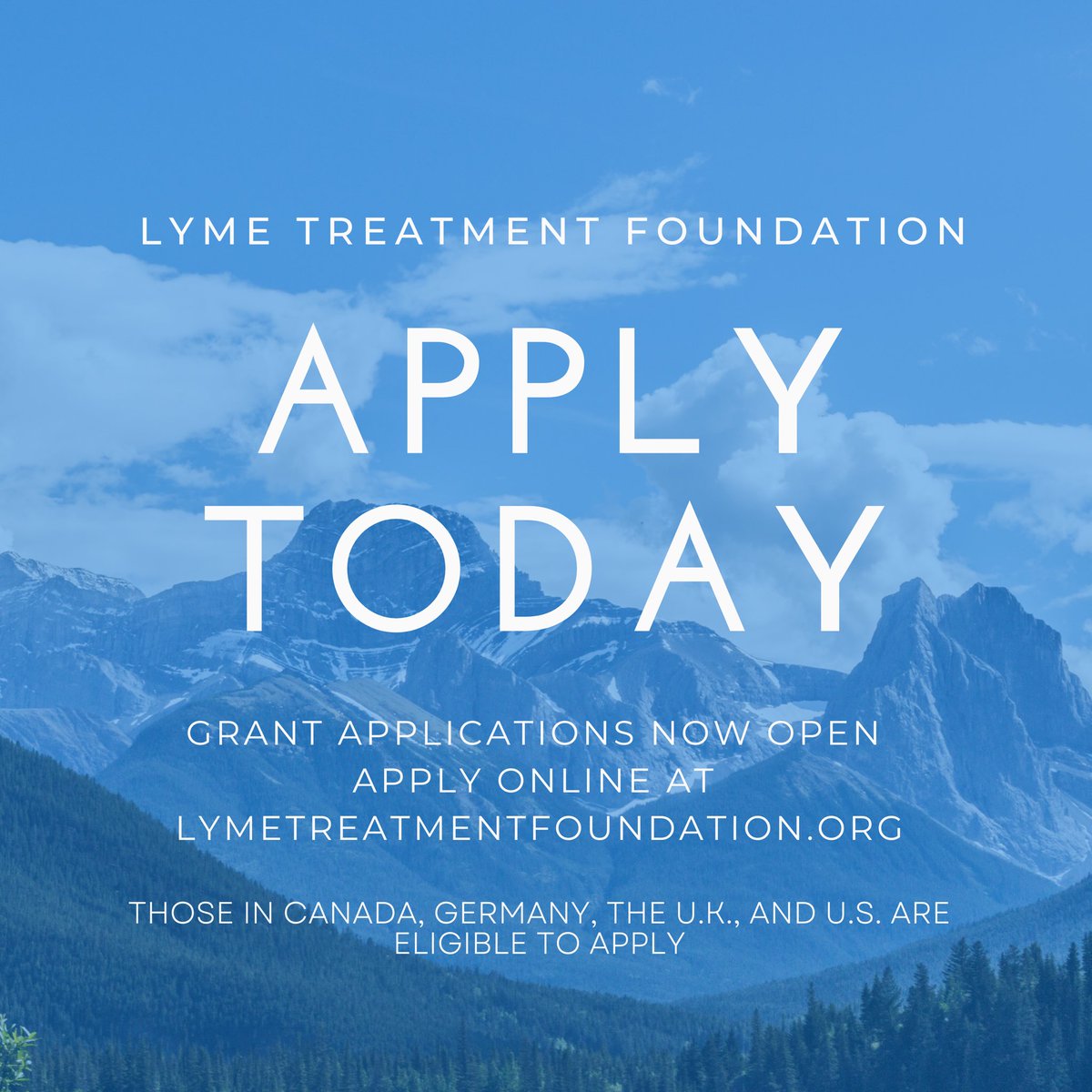 Lyme disease treatment and testing grant applications are now open! 💚 Grants are available to those in Canada, Germany, the UK the U.S. No age restrictions. Apply online at lymetreatmentfoundation.org today!
#lymedisease #bartonella #babesia #lymediseasegrants #lymetreatmentforall