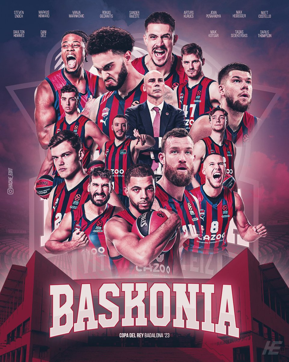 🏀¡Llega la COPA DEL REY de BALONCESTO!🏀

Mañana arranca la competición más bonita de la temporada.

Con muchas ganas e ilusión, nos vamos a Badalona a vivir y disfrutar de 4 días mágicos.

💙❤️AUPA BASKONIA! 💙❤️

@Baskonia 

#SutanBKN #Baskonia #CopaACB #GoazenBaskonia