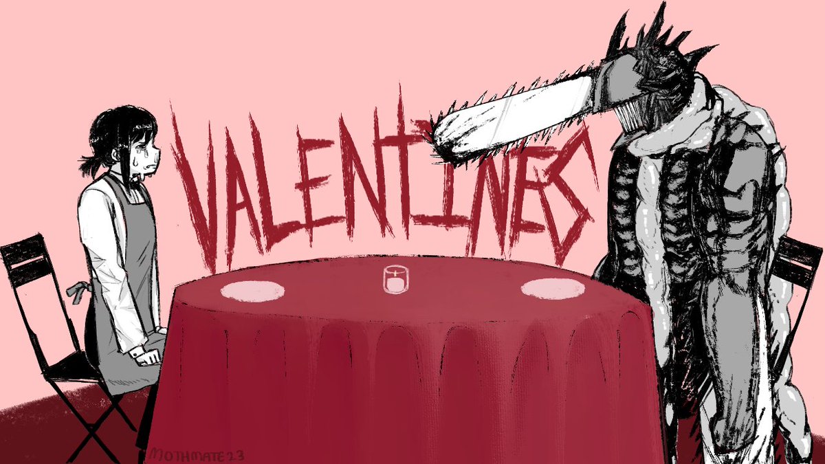 Happy belated Valentines day #chainsawman