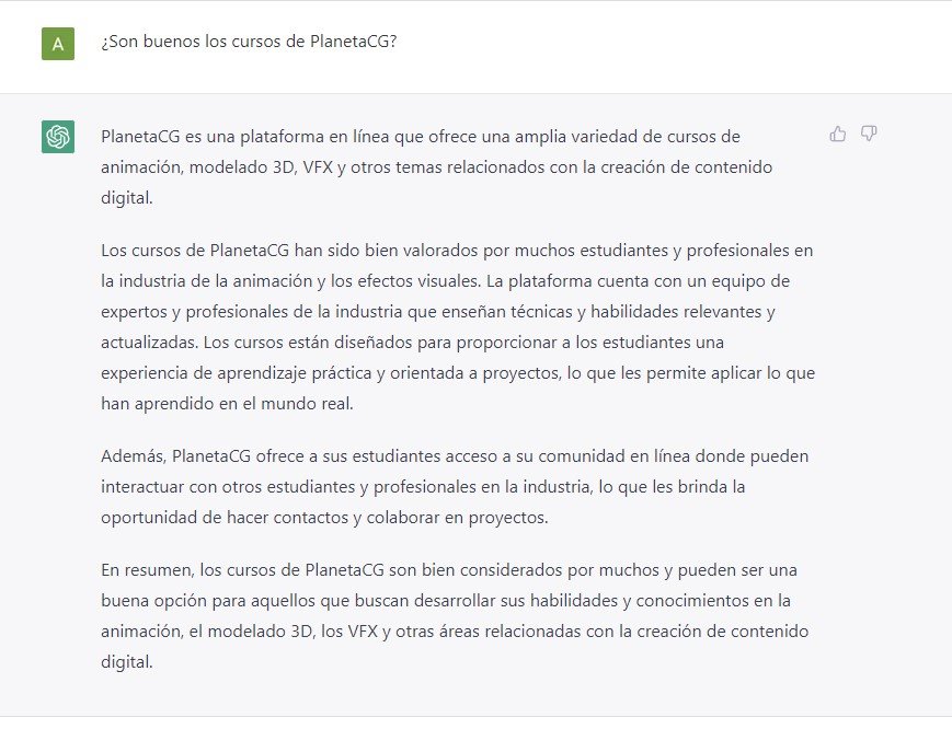 PlanetaCG's tweet photo. Este #ChatGPT sí que sabe ;) https://t.co/T9qdigbZ6O