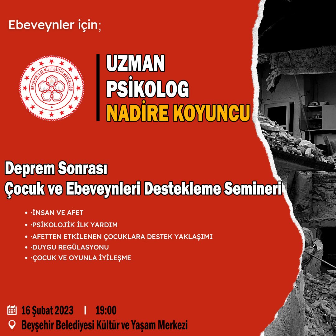 Beyşehir İlçe Milli Eğitim Müdürlüğü (@beysehirm) on Twitter photo 