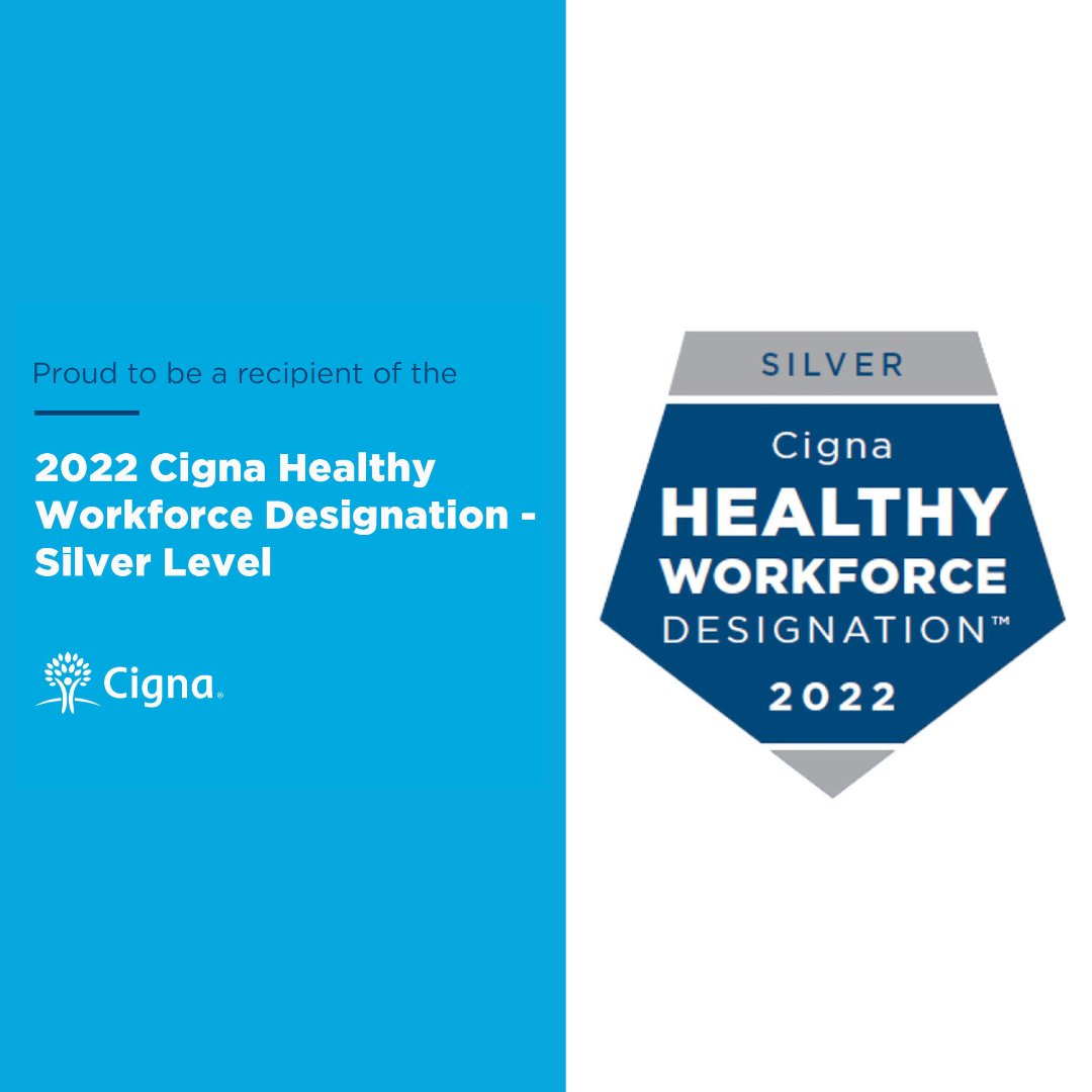 Our people are our priority. Myron is proud to be recognized by Cigna with the silver level designation for our continued commitment to employee health and well-being. #CignaHWD