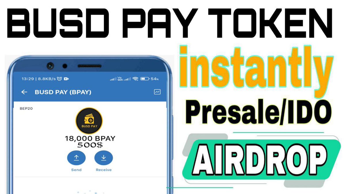 ✨ #Airdrop #BEP20 Chain

🔷 Participate in our Airdrop and Get 1800 #BPAY Token Free

To win 📢⤵️
1. like &amp; Retweet Tag 2 Friends
2.Go Claim Link- t.me/Biswap_officia…
3. Comment BEP20 wallet address

#BSC #BNB #BUSD #AIRDROP  #Airdrops #Binance #BTC #Bondex