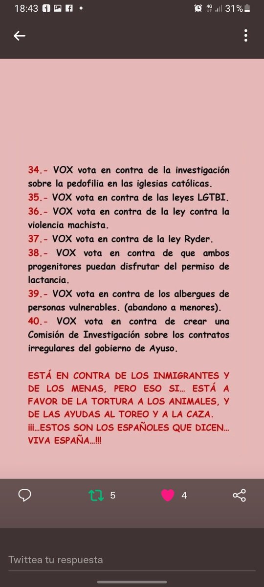 @Santi_ABASCAL El programa electoral de los VoxmitiVox, todo en contra de cualquier mejora 👇