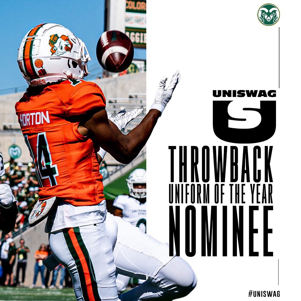 UNISWAG's tweet photo. Throwback Uniform of the Year Nominee @CSUFootball 

Vote here: https://t.co/ZYvjdgxRnM

#uniswag https://t.co/sBS9eh1CX7