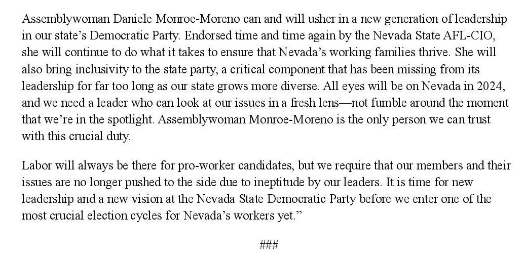 Nevada State AFL-CIO // Pass the #PROAct tweet media