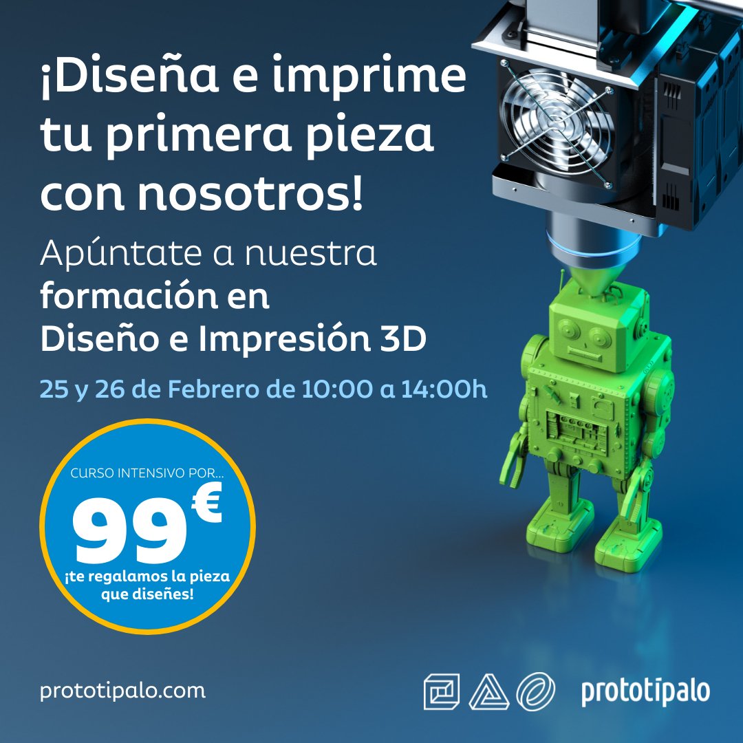 MaterialesUPM (@materialesupm) on Twitter photo Nuestro antiguo alumno, Marco Sanminatelli, Ingeniero de Materiales por la UPM va a impartir un curso de dos días sobre Diseño e Impresión 3D. 
Más info: prototipalo.com/service-page/f… Nuestro antiguo alumno, Marco Sanminatelli, Ingeniero de Materiales por la UPM va a impartir un curso de dos días sobre Diseño e Impresión 3D. 
Más info: prototipalo.com/service-page/f…