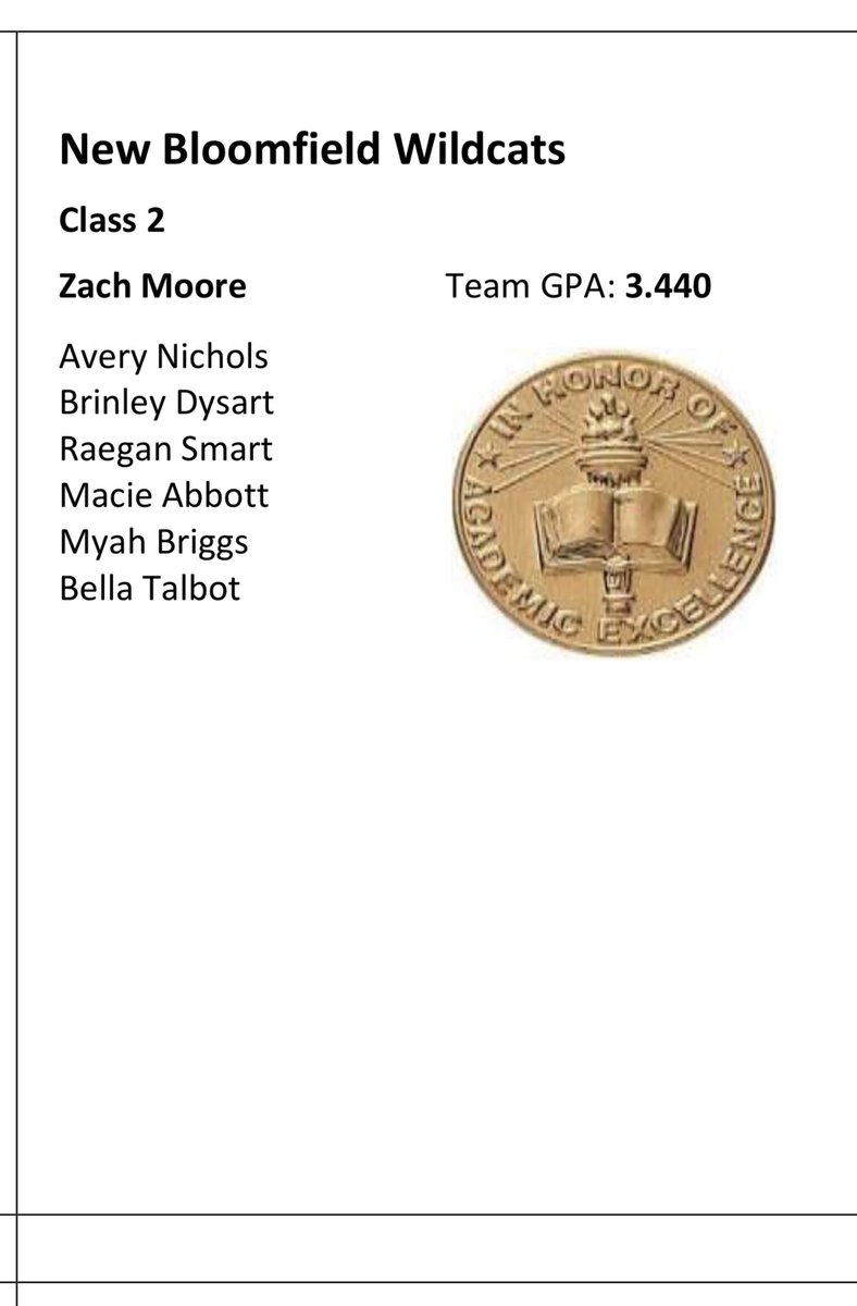 Congrats to the New Bloomfield Softball team for earning academic all state. Another big congrats to our individual academic all state recipients. #NBProud