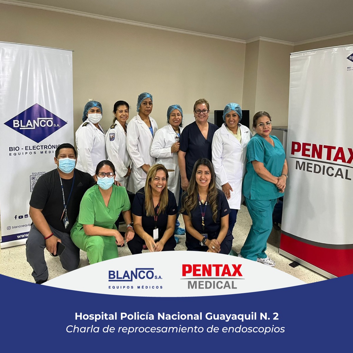 BlancoEquipos's tweet photo. Lideramos la charla de reprocesamiento de endoscopios, con el objetivo de instruir y brindar la información necesaria a los colaboradores del Hospital Policía Nacional.

#Blanco #BlancoEquipos https://t.co/6f5oKYG3Yg