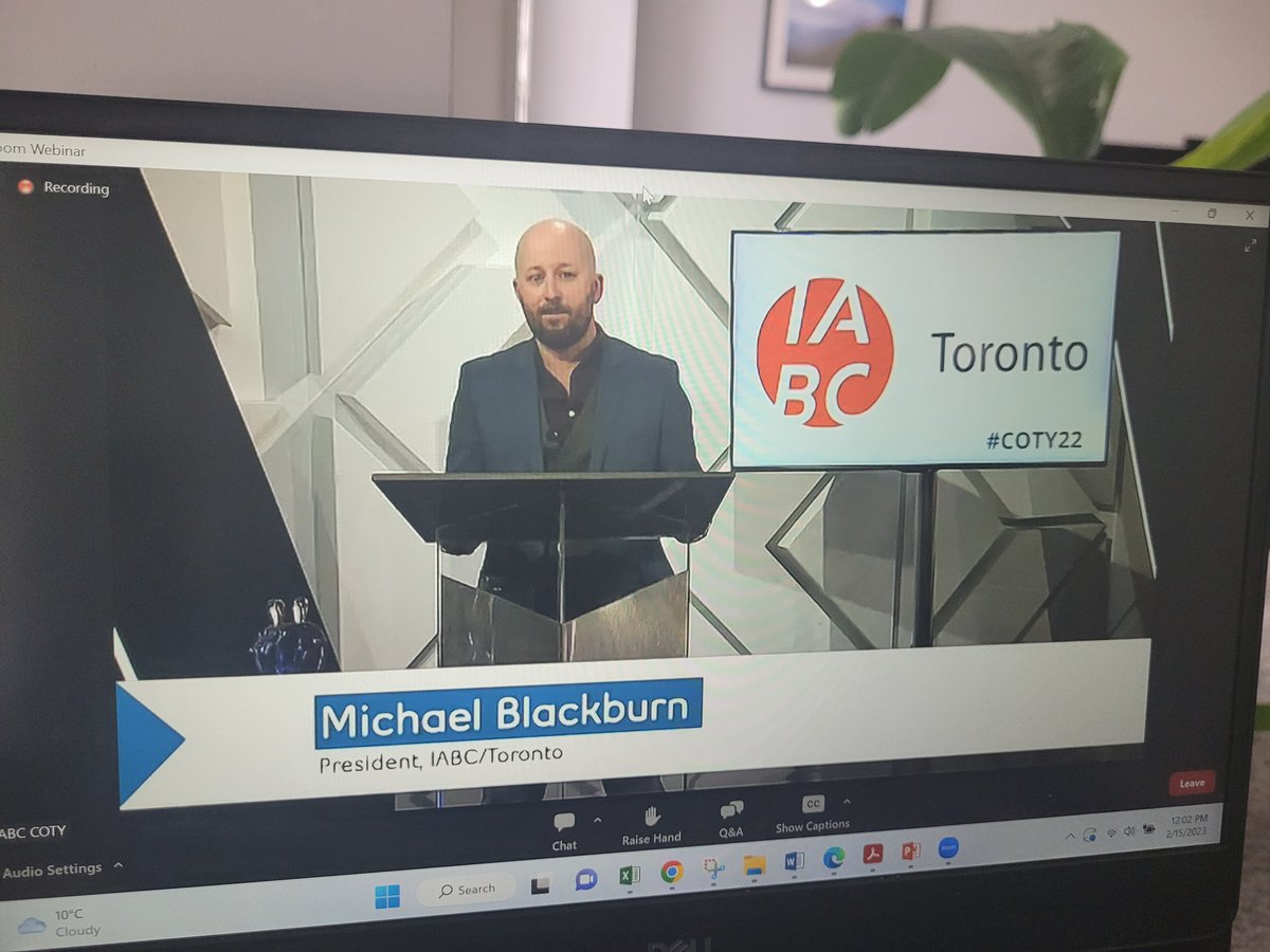 All set for #COTY22. Thanks <a href="/IABCToronto/">IABC/Toronto</a>.