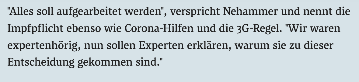 neuwirthe's tweet photo. Diese Formulierung von BK Nehammer lässt mich sehr verwundert zurück. Politiker sollten a) niemandem hörig sein b) vor Entscheidungen, die sie treffen, von den Experten für sie verständliche Erklärungen einfordern. 
1/2 https://t.co/oaHCijHmqx