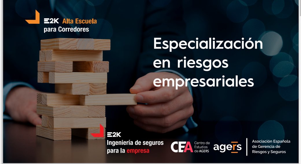 AGERS_'s tweet image. &amp;lt; que mejorar las propuestas en los programas de seguros.

Es una gran satisfacción para el Centro de Estudios de #AGERS colaborar con #E2K en este proyecto en el que avanzamos hacia objetivos comunes.