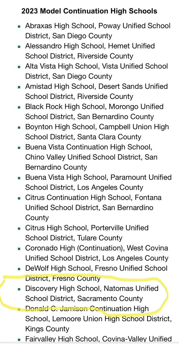 CM_LisaKaplan's tweet photo. Congrats to #DiscoveryHS Bulldogs on being recognized by the CA Dept of Education as a Model Continuation HS. I’m so proud of our staff on providing exceptional opportunities for their students to pursue academic & social success. @NatomasUSD @natomasbuzz https://t.co/XCA0GOSgoA