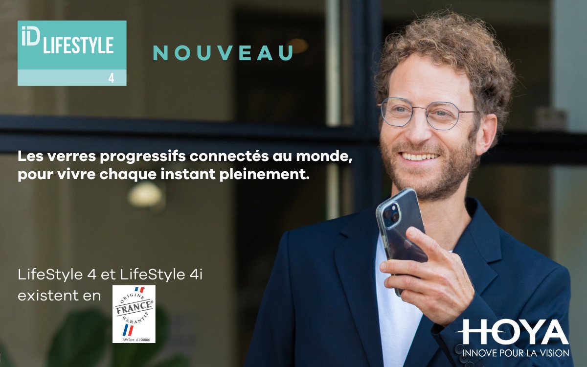 hoyalensfrance's tweet photo. Voici #LIFESTYLE4, le nouveau verre progressif premium, un concentré des technologies HOYA, mondialement reconnu pour son expertise sur la vision binoculaire.
Confort de vision exceptionnel, réduction majeure des sensations de tangage et mise au point précise sans effort. https://t.co/6h55ocN8Fs