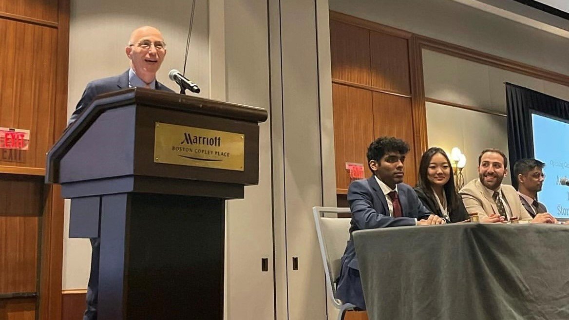 BUPardeeSchool's tweet photo. In his #BosMUN XXI keynote, #PardeeProf @MarkStorella shared lessons w/ delegates drawn from his career as a U.S. diplomat. He noted that in an era of broad international disruption, effective multilateral diplomacy is needed now more than ever. https://t.co/zmi7tGDjsF https://t.co/GmoF4jx838