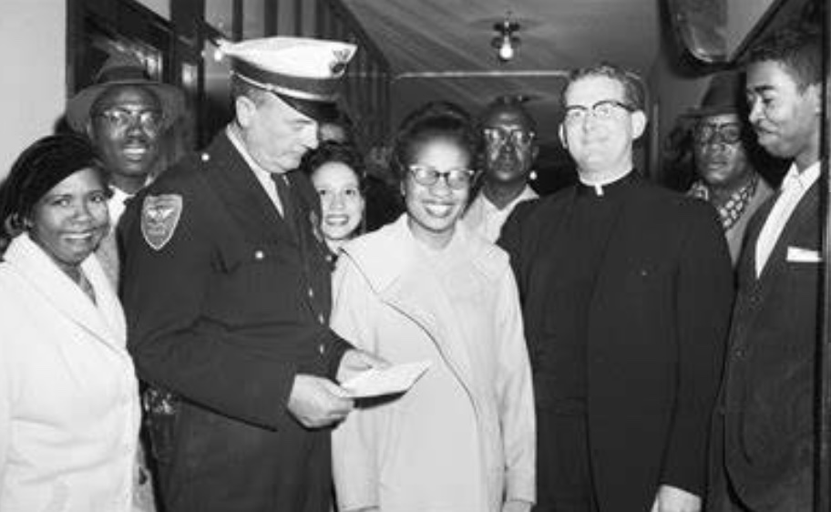 FriendsofOKCap's tweet image. This month, we celebrate Oklahoma’s Clara Luper! Luper staged a "sit-ins” in the early 1960s, helping to end segregation in public places. Maintaining her adherence to nonviolence, Luper participated in marches &amp;amp; demonstrations &amp;amp; was jailed in her Civil Rights struggle.