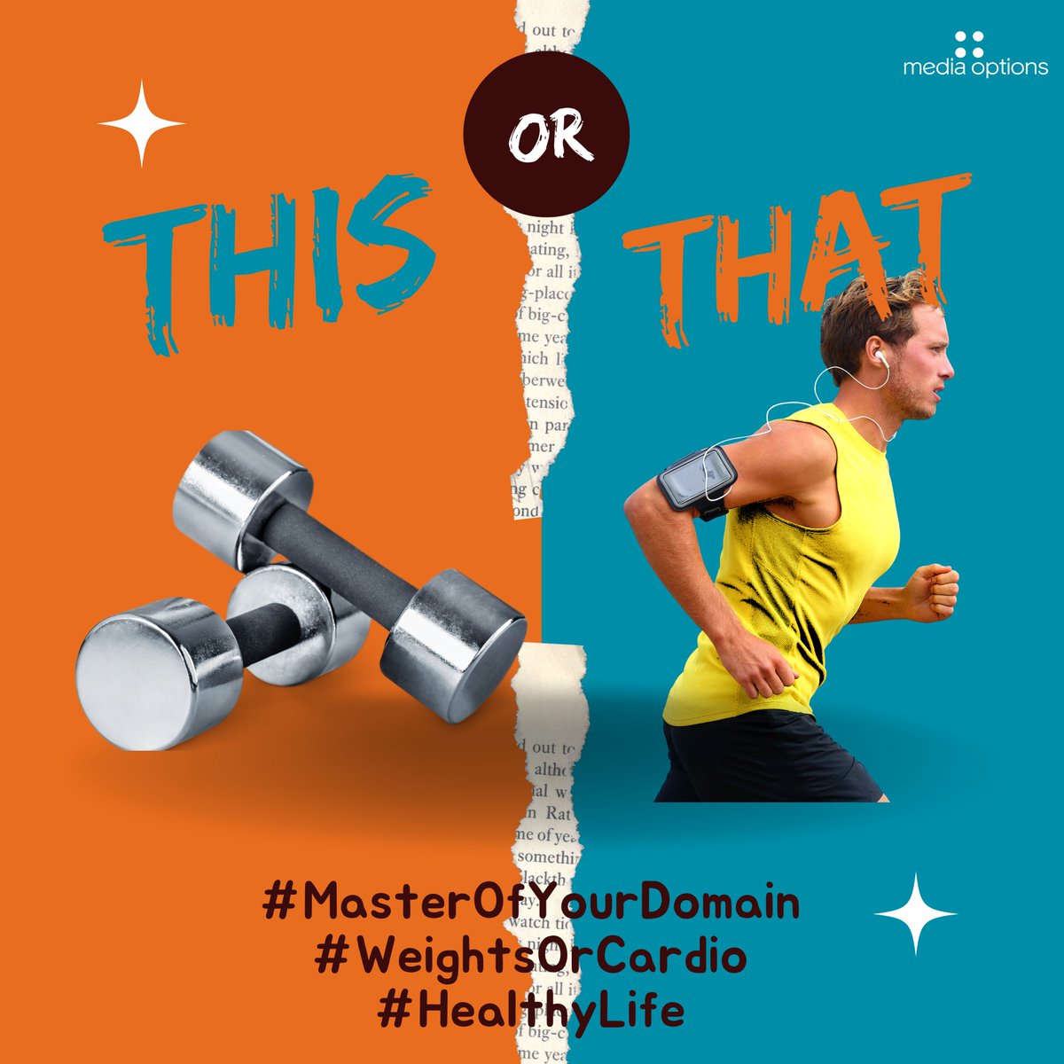 MediaOptions's tweet photo. Creating a healthy lifestyle will make you feel like the master of your domain. 😉😎

Which one would you pick? 👀

Lift Weights 👈or👉 Cardio

Let us know in the comments! 

#HealthyLife #MasterOfYourDomain #StayHealthy #StayFit #WeightsOrCardio #Domains #DomainNames https://t.co/kQPdR7LFrG