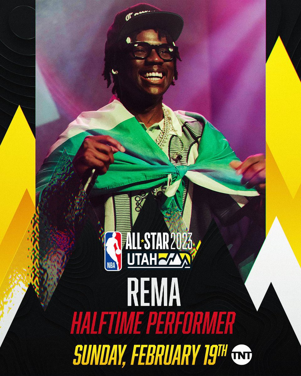 Burna boy, Tems &amp; Rema are all set to perform at the forthcoming 2023 NBA All-Star Game halftime show this Sunday 🇳🇬