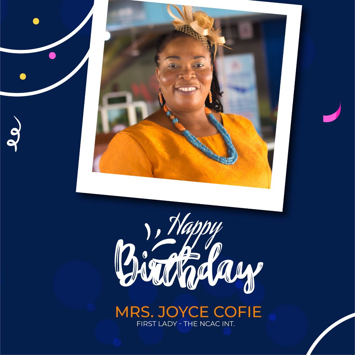 TheNCACI's tweet photo. A blessed  glorious birthday to the First Lady of @TheNCACInt .
Rev. Mrs.Joyce Kafui Cofie
We love you Mama, God bless you🥳🥳🥳

#Happybirthday
#FirstLady
#TheNCACInt https://t.co/MfAjik4Qha