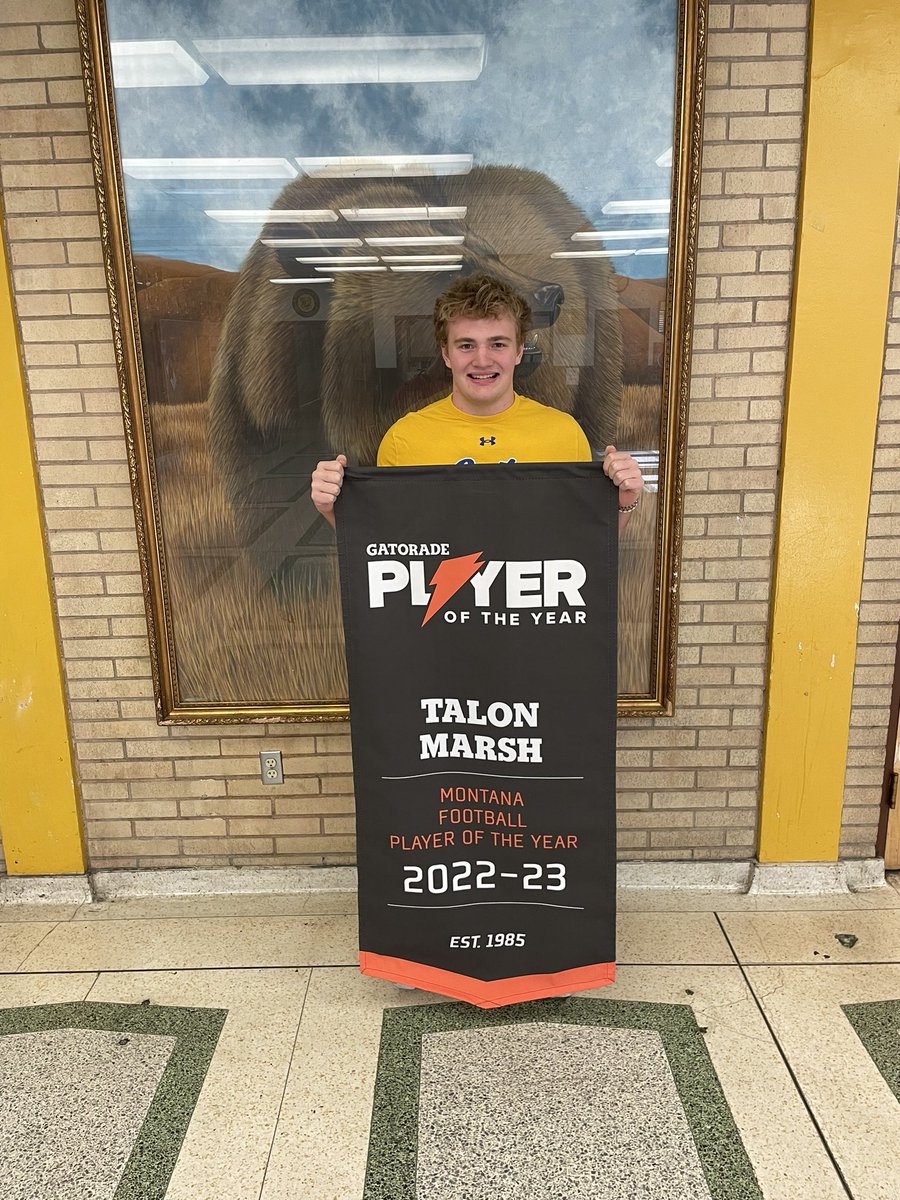 Congratulations Talon! GPOY for MT football!  <a href="/marsh_talon/">Talon Marsh</a> <a href="/MSUBobcats_FB/">Montana State Football</a> <a href="/FootballBruins/">CHS Football</a> @SchoolsHelena
