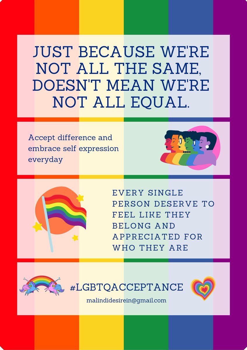 DesireMalindi's tweet photo. Just because we're not all the same doesn't mean we're not equal .
#QueerAcceptance
@Galck_ke @INENDorg @Jinsiangu @UHAIEASHRI @eastafricatrans @HAPA_KENYA @CMRSLTrust @kevmwachiro @NqobileWomen @Zamara_fdn https://t.co/QlI6e8fQWg
