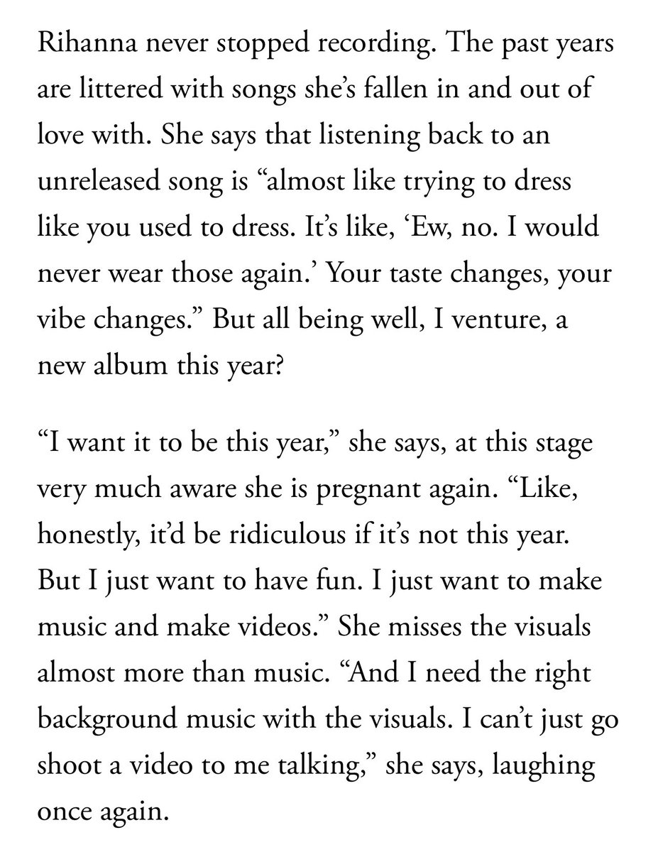 RihannaDaily's tweet photo. Rihanna wants #R9 to come out this year! 🎶❣️ https://t.co/DyNY9x0KlW