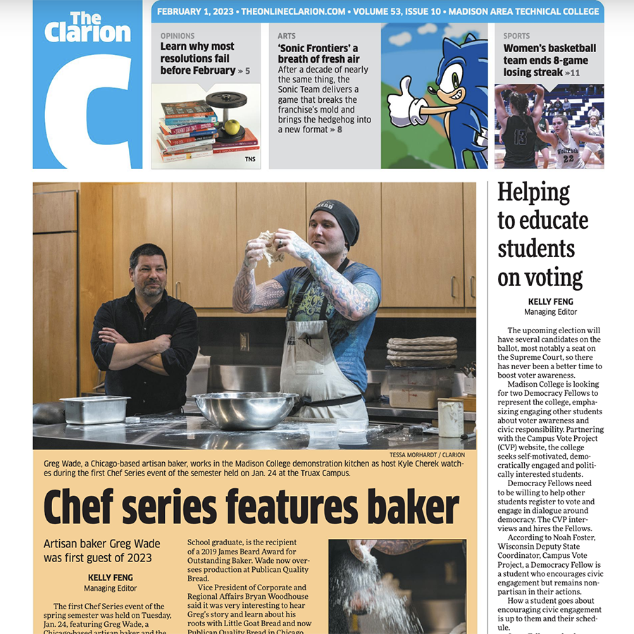 TheClarionMC's tweet photo. How are we celebrating Black History Month? What's new in athletics? Curious about Anime conventions? Find all this and more in The Clarion. Look for our February 1 issue, on campus news stands or online at https://t.co/p0iIxEQYOB https://t.co/8qhL0gM5RW