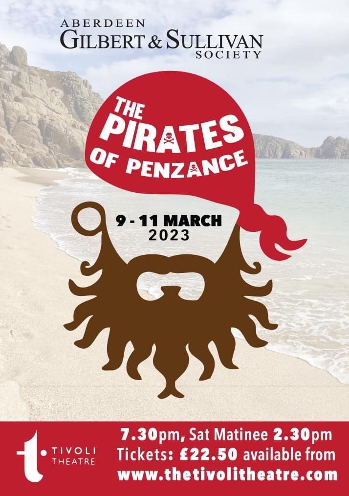 We're proud to be supporting the Gilbert &amp; Sullivan Society as they bring The Pirates of Penzance to Aberdeen's Tivoli Theatre from 9th - 11th March.  To book your tickets click the link below.
bit.ly/40Ww3V8 
#aberdeen #tivolitheatre #gilbertandsullivan