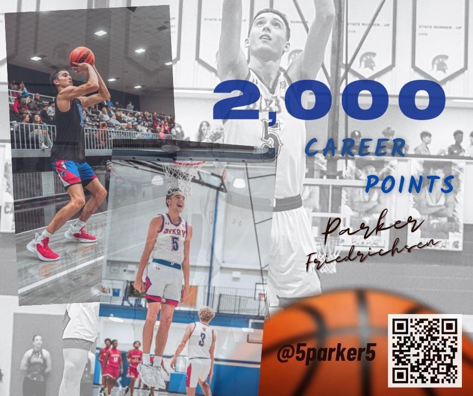 Behind Trae Young, @TheTraeYoung … 
Former S16 All-Star and @BixbyBasketball Phenom, Parker Friedrichsen @5parker5 is only the second player in 6A’s history to smash the 2000 career point mark in 83 games!!! 

Congrats Big Guy!!!! 
#HowItStarted
#HowItsGoing