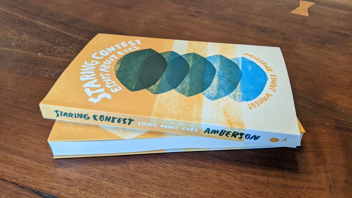 PerfectDayPub's tweet image. New book alert!! @joshuajamberson's STARING CONTEST: ESSAYS ABOUT EYES will be out May 16, but early birds can pre-order it now.

perfectdaybooks.com/shop/staringco…