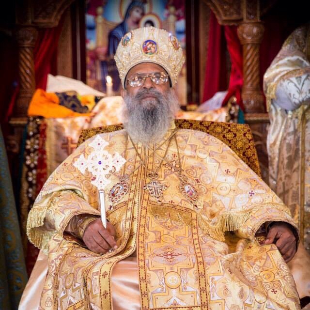 'His Holiness Abune Mathias I, Sixth Patriarch and Catholicos of Ethiopia, Archbishop of Axum and Ichege of the See of Saint Taklehaimanot'.