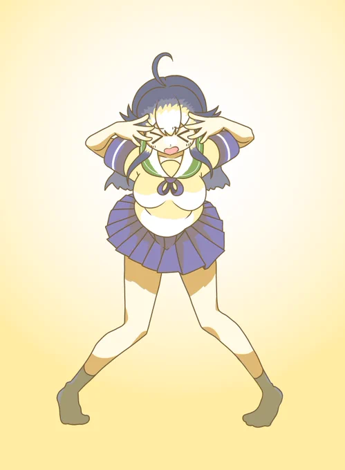 潮ちゃん謎ポーズ 