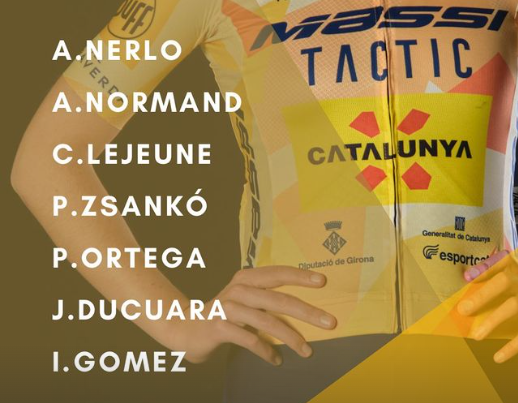 EsenciaCiclista's tweet photo. ✅ @massitactic confirma su alineación para la @SetmanaCiclista
➡️ @AurelaNerlo
➡️ Adèle Normand
➡️ Cécile Lejeune
➡️ Petra Zsankó
➡️ Patricia Ortega
➡️ Jennifer Ducuara
➡️ Iris Gomez
#EsenciaCiclista #MassiTactic https://t.co/wqKNX49fjT