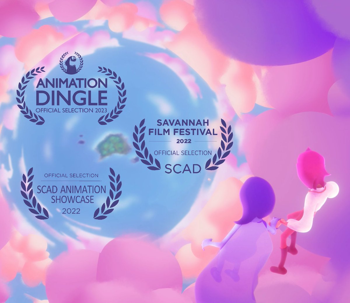 Sol, Luna and the entire Celestial Transits team are over the moon to have had our film selected for these showcases! Thank you to <a href="/ANIMATIONDINGLE/">Animation Dingle - @animationdingle.bsky.social</a> and <a href="/SCADdotedu/">SCAD</a> ! More news and an online release coming soon ~🌙 ☀️ 💫