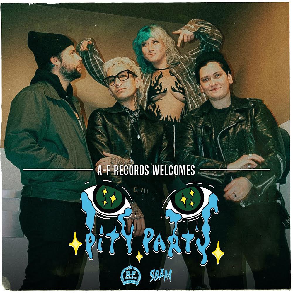 Pity Party (@pitypartyband) on Twitter photo We are so excited to announce that we are joining the <a href="/sbamrocks/">SBAM - Art, Fest & Records</a> and <a href="/AFrecordsPGH/">A-F Records</a> Family!!!! We have an EP comin’ to ya soon and are incredibly honored to exist alongside such incredible rosters! 🖤 Keep your eyes peeled for more details on the releases soon. 👀 We are so excited to announce that we are joining the <a href="/sbamrocks/">SBAM - Art, Fest & Records</a> and <a href="/AFrecordsPGH/">A-F Records</a> Family!!!! We have an EP comin’ to ya soon and are incredibly honored to exist alongside such incredible rosters! 🖤 Keep your eyes peeled for more details on the releases soon. 👀