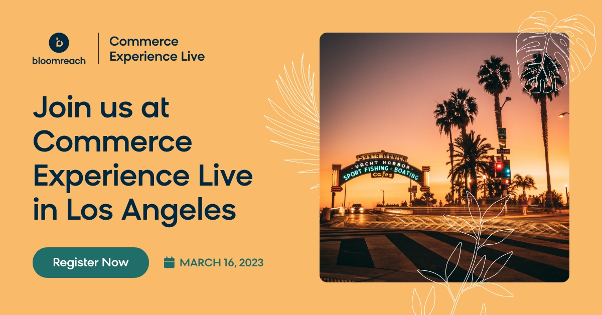 bloomreach_tm's tweet photo. E-commerce and marketing leaders of Los Angeles, we want to take you out on the town! 🥂

Join us for some stunning ocean views and watch the sunset for a personalized night out at Élephante on March 16 for Commerce Experience Live. https://t.co/JzTaugniix https://t.co/LULnxCGlPt