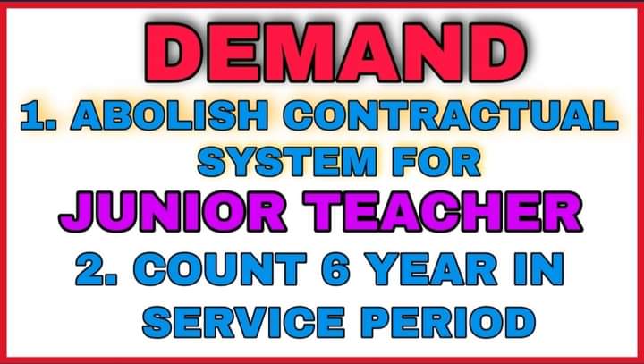 ojtabbsr's tweet photo. Abolish contractual system for junior teachers.
@CMO_Odisha 
@Naveen_Odisha 
@MoSarkar5T 
@pranabpdas 
@SecyChief 
@FdOdisha 
@SMEOdisha 
@samirdash01 
#AbolishContractualSystem_JUNIOR_TEACHER 
#Count6YearsInServicePeriod 
#Junior_Teacher https://t.co/o0VukhGwe5