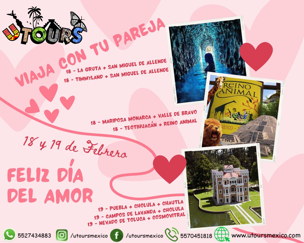 UToursMexico's tweet image. ¡Que el #amor siempre viaje!

#porquetUmerecesviajar #utoursmexico #utoursmx #pormexico #viaje #trip #UtoursMX  #experiencia #CDMX #viaje #trip #familia #pueblomagico #visit #Mexicolindo #Mexico #travel #viajaresvivir #viaja #mexicolindo #travel #ecoturismo #abcxyz #Vivemexico