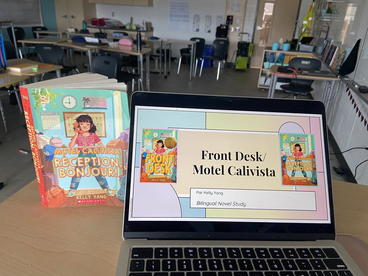 We are so excited to begin our bilingual novel study this week. Ms. B and I will be alternating chapters, sharing <a href="/kellyyanghk/">Kelly Yang</a>’s story, #FrontDesk, with our students in both French and English! <a href="/ddwhdsb/">Dr. David R. Williams Public School</a> <a href="/HDSBLiteracy/">HDSB Literacy</a>
