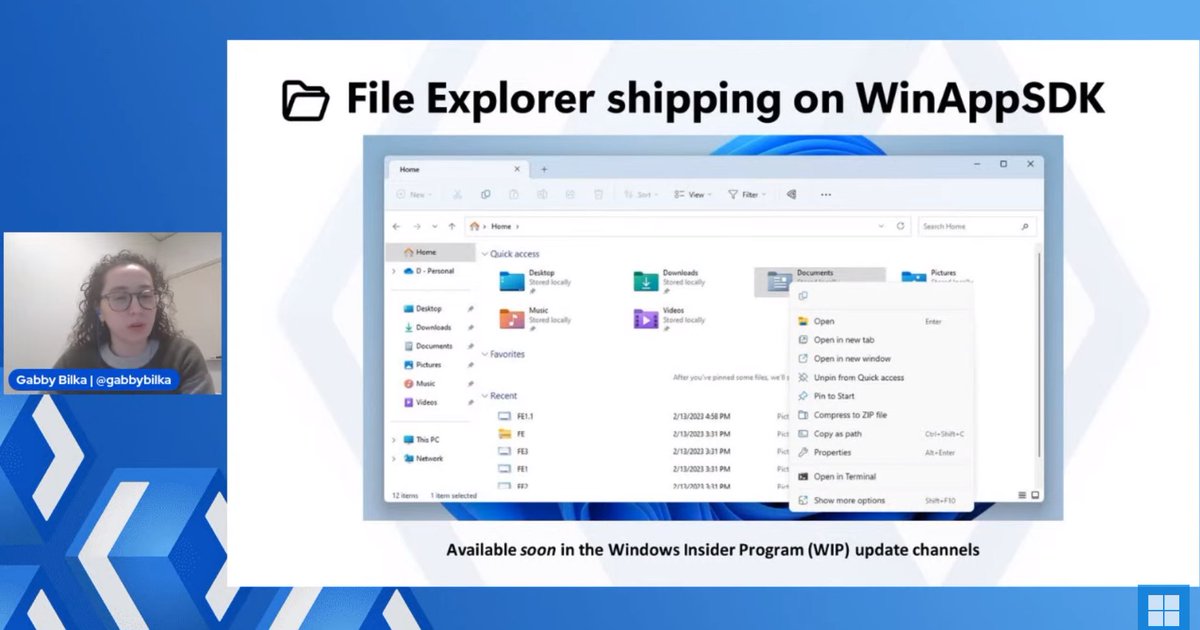 sinclairinat0r's tweet image. Whoa! Per the #WinUICommunityCall, File Explorer will be soon running on #WinAppSDK in an upcoming @windowsinsider release. Don&apos;t know which one, but SOON.