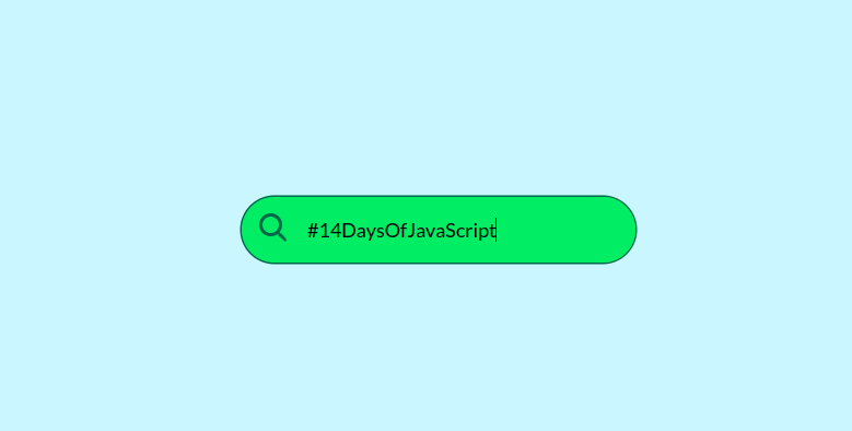 harshcodesdev's tweet image. Day 6 of #14daysofjavascript ๐คฉ
๐ฅ Project Title: Animated Search Bar ๐
Check out other's ๐
@HarshThakkar971
@chai_really
@krishakalola
@shailee2036
@iriya1505
@heyRaj007
@ArvindParekh_21
@kenil_kanani_16
๐งต