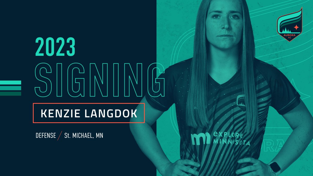 MNAuroraFC's tweet photo. Kicking off 2023 player signings with a USL W First Team 2022 defender 😎

"We all had a blast last summer and I can’t wait to get back to it!" 

Welcome back @kenzie_langdok! 💫
#WeAreAurora | #ForTheW https://t.co/iTlBTxaS6m