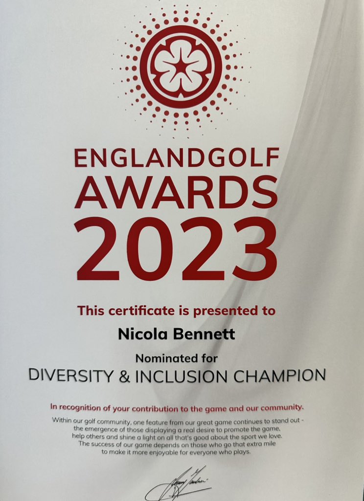 Nicola Bennett: I hope that I can be a role model for black girls and female  golfers