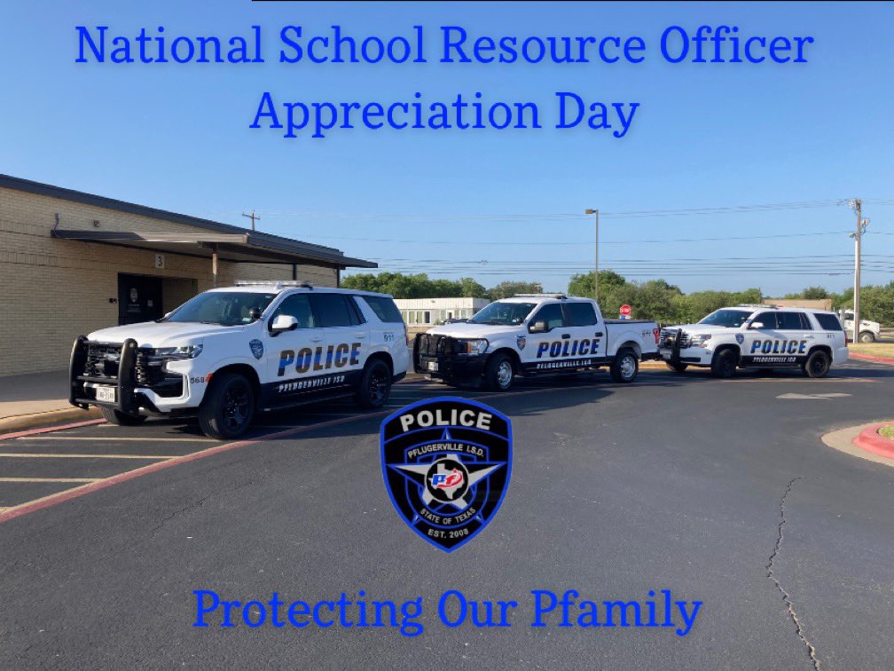 We appreciate our SRO's and their valuable commitment to mentoring our students and protecting our campuses each and every day! 💙💛 <a href="/pfisd/">Pflugerville ISD</a> <a href="/PfISDHR/">Pflugerville ISD Human Resource Services</a> <a href="/police_isd/">Pflugerville ISD Police Association</a> <a href="/DougKillian/">DougKillianPhD</a>