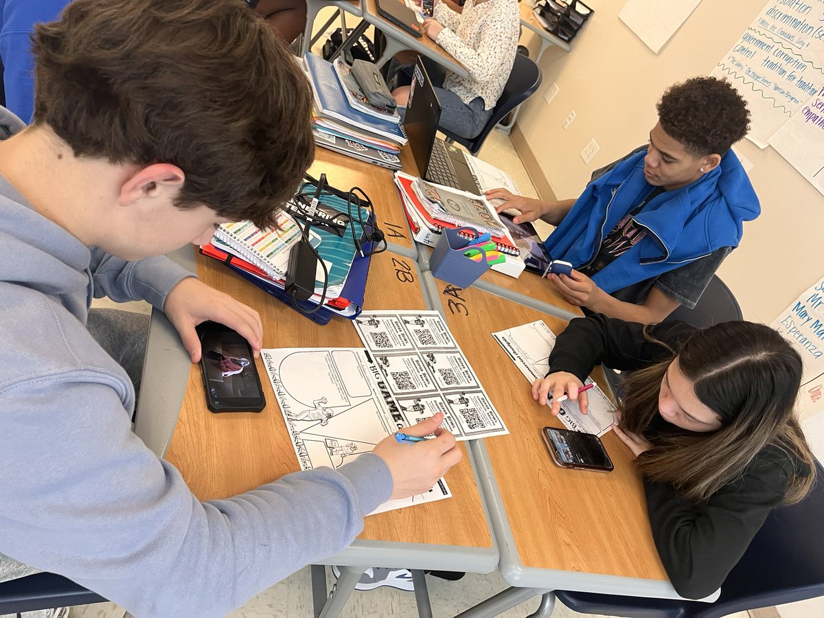 RDavisGMS's tweet photo. Don’t mind us-just out here making real life connections by analyzing rhetorical devices found in Super Bowl ads and gauging their effectiveness! #GHS @blair_abner #authenticengagement #reallifeconnection #bettereveryday #itjjstmeansmofe https://t.co/czDMctTTSn