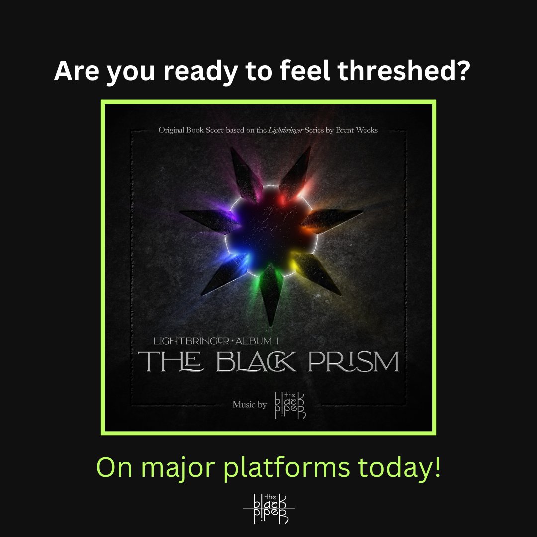 THE BLACK PRISM - Out on major platforms today! Based on @BrentWeeks's Lightbringer series & featuring the talents of @charlesavelange @NikhilKMusic Abby Khalek @virginiedavezac Spencer Kienzle, Omri Lahav, Ashley Jarmack, Kristina Bishoff, Whittney Mikkel Cloud & Ian Riley.