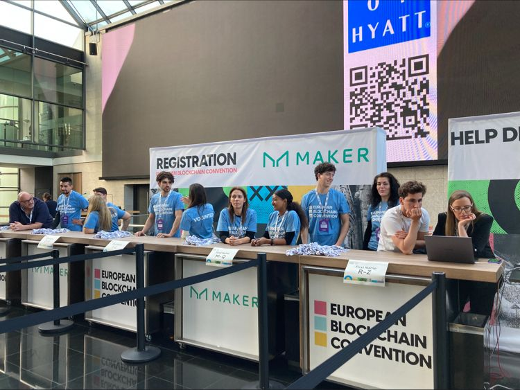 Sky (@skyecosystem) on Twitter photo MakerDAO's participation in <a href="/EBlockchainCon/">European Blockchain Convention</a> is packed with insightful data about real-world asset development in DeFi.
From <a href="/MakerGrowth/">Growth Maker</a>, Rajiv Sainani will share his experience from recent work on integrating MakerDAO with big TradFi players.
↓ MakerDAO's participation in <a href="/EBlockchainCon/">European Blockchain Convention</a> is packed with insightful data about real-world asset development in DeFi.
From <a href="/MakerGrowth/">Growth Maker</a>, Rajiv Sainani will share his experience from recent work on integrating MakerDAO with big TradFi players.
↓