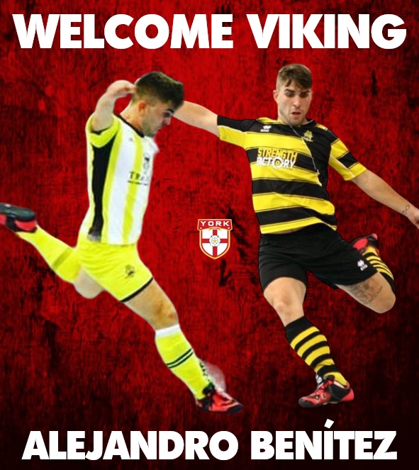 YorkFutsal's tweet photo. VIKINGS CONFIRMS ALEJANDRO BENÍTEZ 🇪🇸
Benítez has been playing at high level of European futsal for the last few years (Lynx-GIB and MCH Bielefeld-GER), including playing the Champions League.
Come to watch Benítez this Sunday 5pm vs Loughborough at YorkSport ARENA.
#BeYork https://t.co/n9iTRiUvxx
